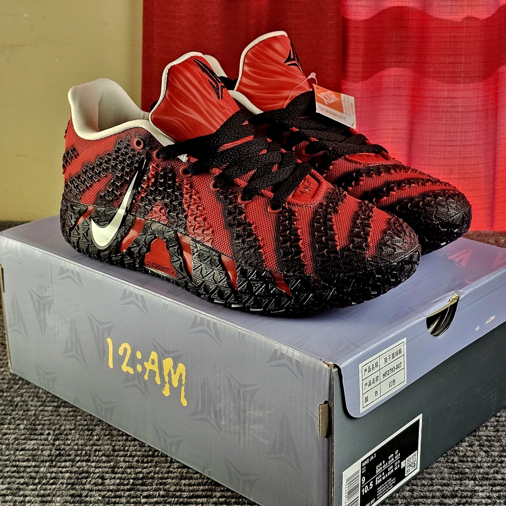 Nike Red and Black Athletic Shoes